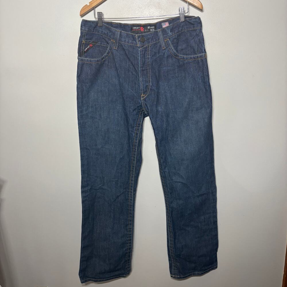Ariat Jeans FR M4 Relaxed Boot Dark Wash Mens Western Riding Cowboy Heavy 36/32